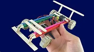 How To Make a Simple Toy Car From Pencils With a Motor
