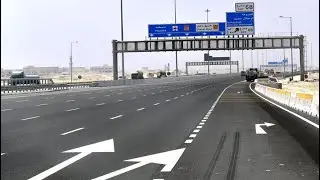 Highways 🛣 Qatar - Way to Sealine #highway #race #doha #road