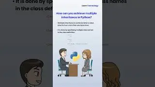 Multiple Inheritance in Python | Python interview question | #pythontutorial #python #interview