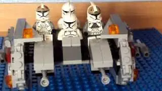 Lego MT-RV multiple transport/troop rolling vehicle star wars clone walker MOC
