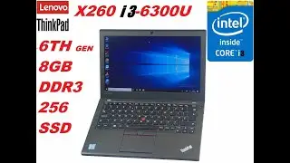 LENOVO ThinkPad X260 , INTEL CORE i3-6300U 2.3GHZ 6TH GEN CPU/8GB RAM/128 GB SSD