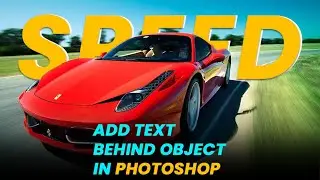 How To Place Text Behind An Image || How do I make text appear behind an object in Photoshop?