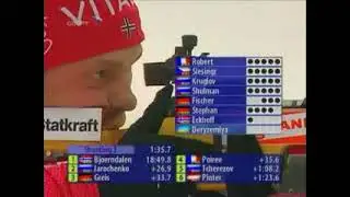 биатлон кубок мира 2006-2007 8 этап Холменколлен (Осло) гонка преследования мужчины