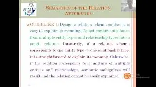 18  Informal Guidelines for Relational Database Design