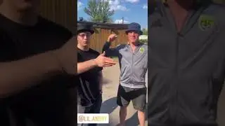 Бухой АКАБ встретил Ушу мастера и панду!