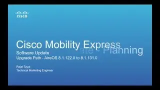 Cisco Mobility Express - Software Update