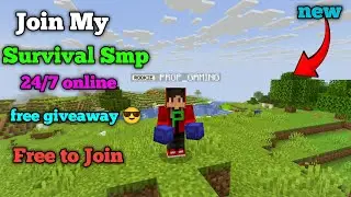 👻 New Best Public Survival Smp Server For Minecraft 🍿 | Java/Pe/Pojav | 24/7 Online | Free To Join 😈