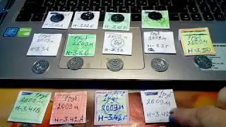 1 рубль 2009 ММД Новый тип Вся линейка разновидностей