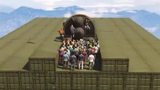GTA 5 can you push 100 people