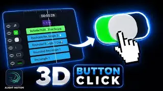 3D Button Click Animation in Alight Motion | Easy Tutorial for Beginners