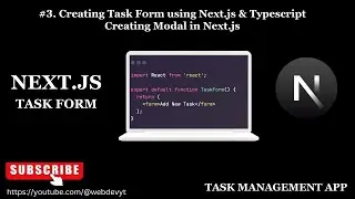#3. Create Form in Next.js with Typescript | Create Modal in Next.js