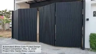 Modern gate design for folding gate / bifold gate / automated bifold gate / automated swing gate