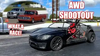 E-Roy and Wyatt's Race Truck Take On Cleetus's AWD SHOOTOUT!