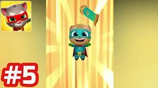 Talking Tom Hero Dash - Gameplay Walkthrough - Part 5 Unlock Ginger (iOS/Android)