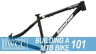 Starting the process of building a mountain bike from Frame up.