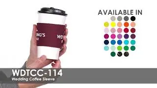 Wedding Coffee Sleeve - WDTCC 114