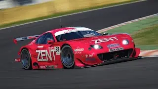Assetto Corsa: 2005 Supra GT500 cars test run at Deep Forest Raceway