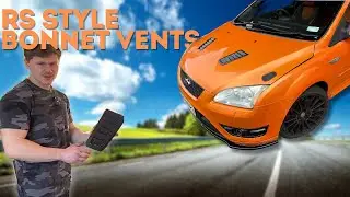 Cutting up my Bonnet for Focus Rs Bonnet Vents! - Best way to install REAL Bonnet Vents - Mk2 ST