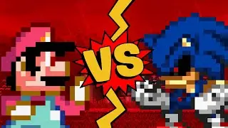 M.U.G.E.N Battles | Power Star Mario vs Sonic.EXE