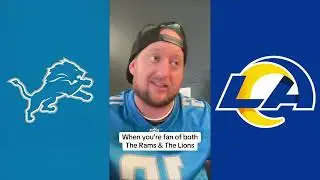 RAMS FAN VS. LIONS FANS during Week 1