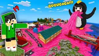TOXIC GUGUGAGA TSUNAMI Rises Every Minute in Minecraft (Tagalog)