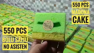 Selain cantik perpaduan cake dan puding ini jadi Idola Untuk Isian Snack Box || 550 pcs Madona cake