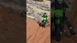Mel’s Loop. Grandson did great with the whoops and deep sand. 