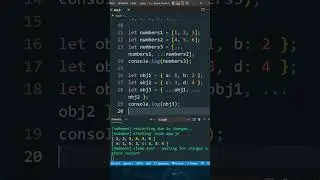 Spread vs Rest Operators - JavaScript #shorts