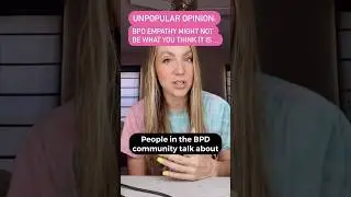 Unpopular opinion: #BPD empathy isn’t what you think it is…