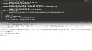 nginx ssl configuration,openssl to generate the csr,certificate