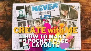 How to Create a 9 -pocket Page Layout | Create With Me | January 2025