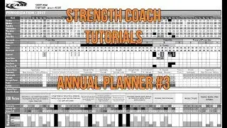 Yearly Training Plan #3 | Strength Coach Tutorials | DSMStrength | Formatting