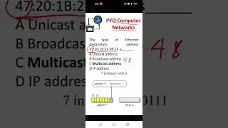 Ethernet address- Computer Networks UGC NET CS/ TNSET/ PG TRB Computer science 
