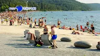 Озеро Тургояк. Городской пляж.