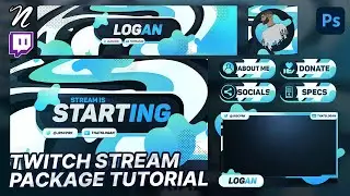 Photoshop Tutorial: Twitch Stream Package by Qehzy