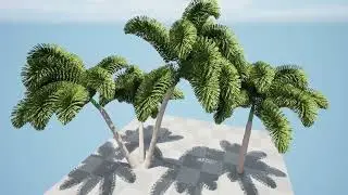 Foxtail Palm Tree 3D Animation with unreal engine and 3d files