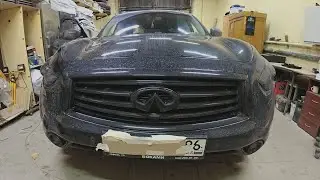 Infinity FX37 на шумоизоляции дверей за 6000 руб. Японец в котором шумки меньше чем в Весте...
