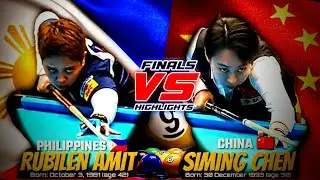 RUBELIN AMIT VS. SIMING CHEN, WOMEN'S 9-BALL OPEN FINAL MATCH | PHILIPPINES VS CHINA