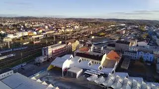 Ceske Budejovice drone flight (Potensic Atom SE), 18 November 2023. 4k video