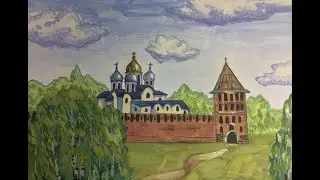 18.03.20 Online Russkaya Akademia Clase de pintura con Marina 4