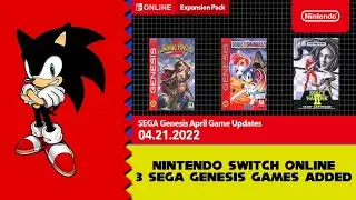 Nintendo Switch Online: 3 SEGA Genesis Games Added