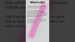 What is #acl #access #control #list #linux #security #permission