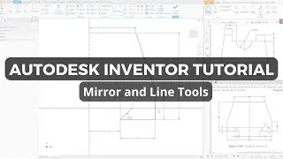 How To Use Mirror and Line Tool | Inventor Tutorials