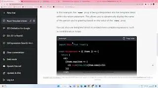 template literals in react | #template literals in react