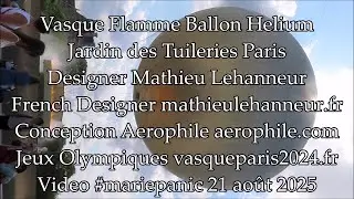 Vasque Flamme Jardin des Tuileries Paris 21 août 2025 No.1 #vasque #flamme #flame #mariepanic