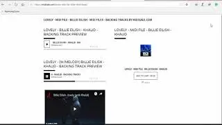 Lovely   Billie Eilish Midi File Midisale