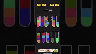 Прохождение Water Sort Puzzle level 244 👍🏻👍🏻👍🏻