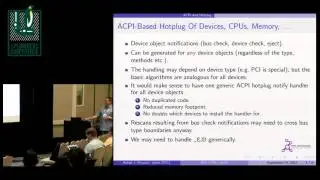 ACPI-based Hotplug of PCI and Other Devices - Rafael Wysocki, Intel OTC
