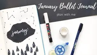 January Bullet Journal Setup 2020 | Starry Night Theme