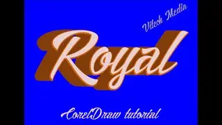 CorelDraw tutorial: 3D text effect with cool calligraphy